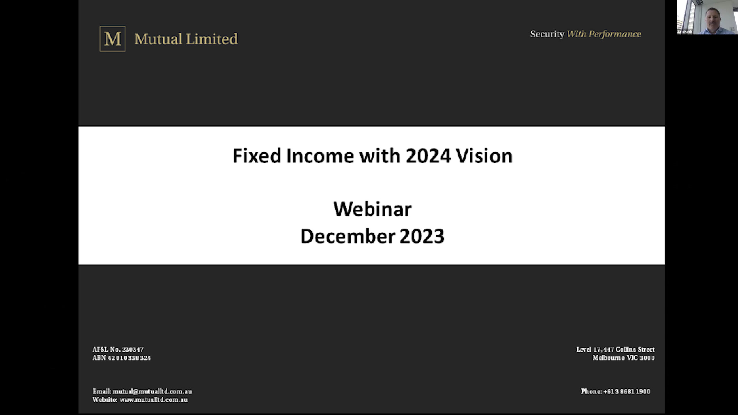 Webinar | Fixed Income with 2024 Vision